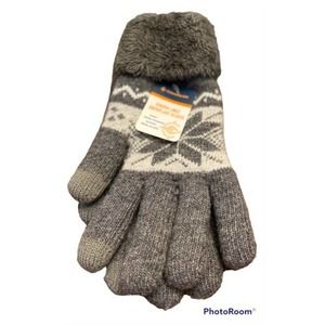 Women's Compass Sherpa Lined Snowflake Gloves